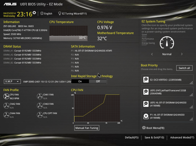 Настройка uefi bios asus z97